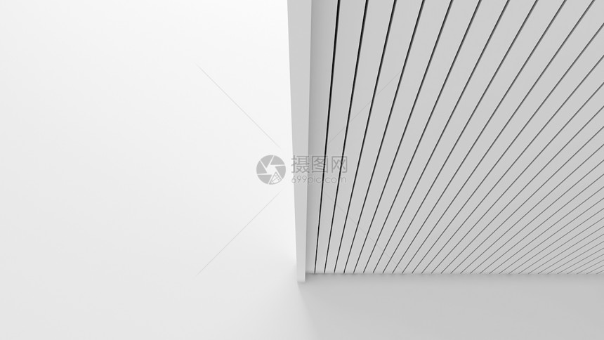 在建筑概念中白色背景上孤立的白色木层壁在背景上Mockupstats条形图案纹理3d插图图片