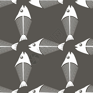 灰色背景上孤立的鱼海图象无海图象图片