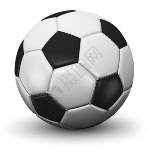 抽象体育素材具有创意的抽象体育竞赛和世界冠军的比概念3D将足球或以白背景孤立的足球或作为插图背景