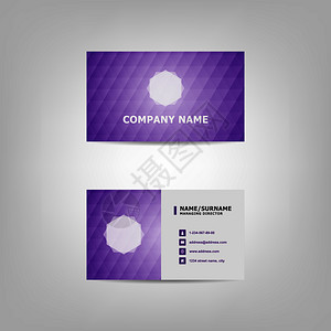 Violet模式商业卡设计模板库存矢量背景图片