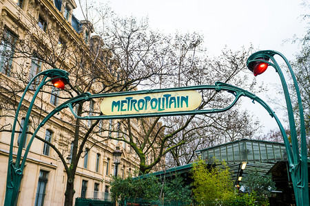 巴黎地铁标志新诺华艺术风格图片