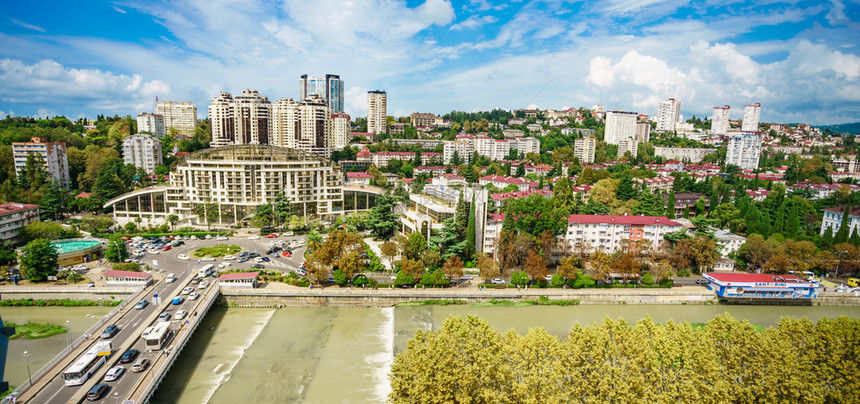 索契俄罗斯联邦2018年9月日索契市风景图片