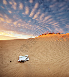 沙漠中美丽的景观自然构成背景图片