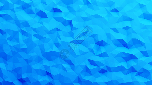 数字计算机技术概念纹理图案背景的蓝色三角平格3d抽象插图图片