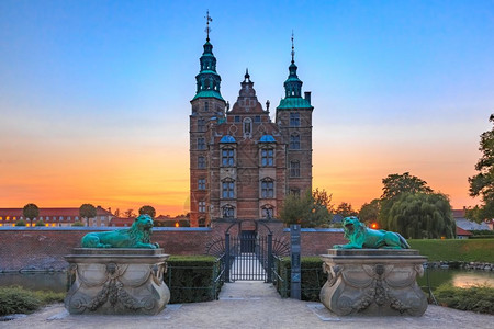 罗森博格城堡城市的建筑学高清图片