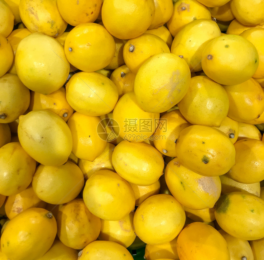 新鲜柠檬背景图片