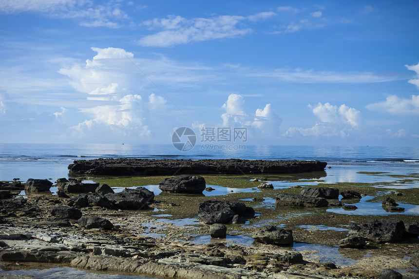 越南QuangNgaiLySon岛美丽的海景图片