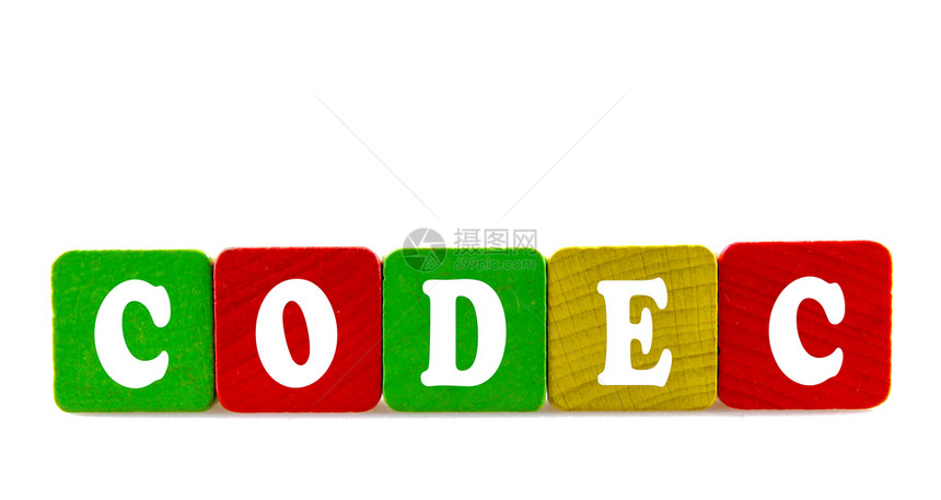 codec木制建筑块中的孤立文字图片