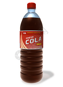 非酒精性用塑料瓶刷新可乐饮背景