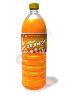 在塑料瓶中刷新橙子饮料图片