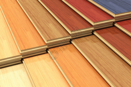 木材工房屋翻新和修复概念一套彩色木板图片