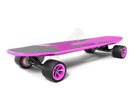 白色的电动滑板3D插图电动滑板背景图片