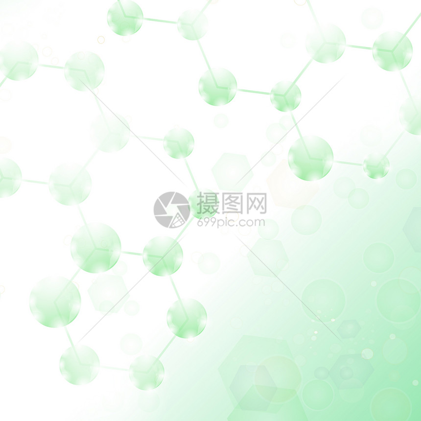 摘要分子设计结构和通信原神经或DNA的科学背景六边形遗传学和化结构抽象分子设计图片