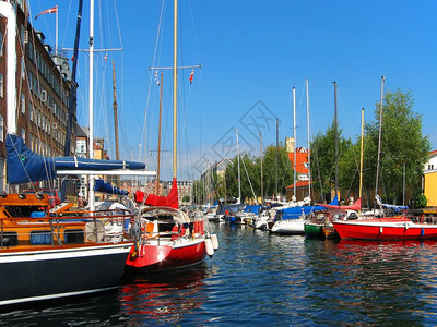 丹麦哥本哈根游艇图片