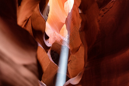 亚利桑那州Antelope峡谷的阳光束图片