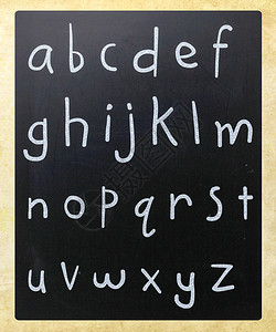Chalk黑白字母图片