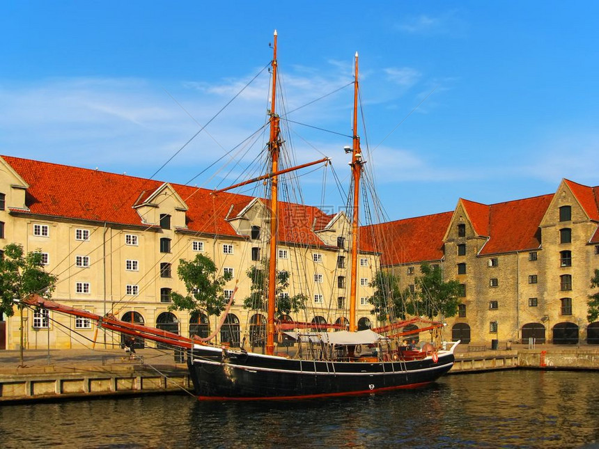 丹麦哥本哈根旧船图片