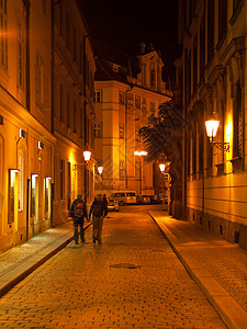 布拉格夜街图片