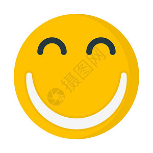 微笑面对微笑emoji插画