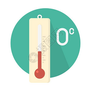 温度下降温度插画