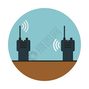 无线设备无线通信对讲机插画