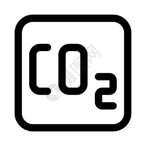 二氧化碳排放量插画