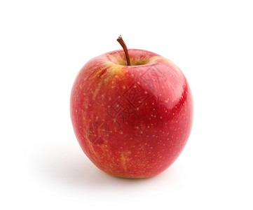 白色背景上的红苹果背景图片