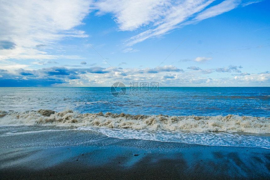 水生海浪的背景拍摄图片