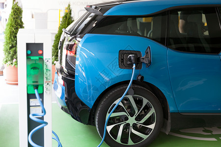 电动汽车充池动汽车EV充电站图片