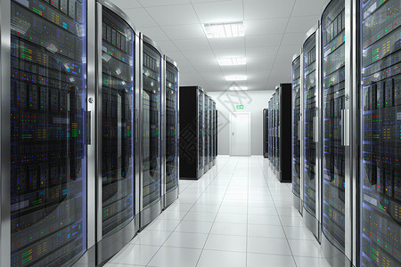 现代网络和电信技术计算机概念数据中心服务器室图片