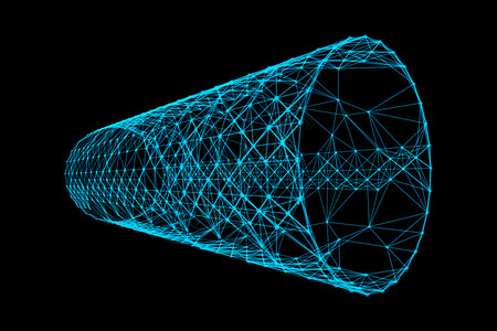 数字计算机技术概念的高背景速度移动3d抽象插图图片