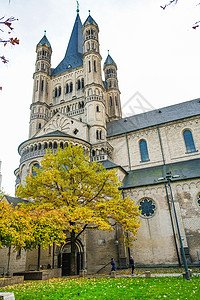 大圣马丁教堂罗天主会德国科隆背景图片