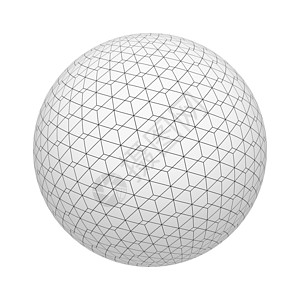 球或的无线三角形几何状在白背景上隔离网格线模拟设计3d抽象插图图片