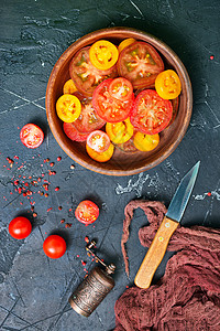 沙拉加新鲜番茄沙拉图片