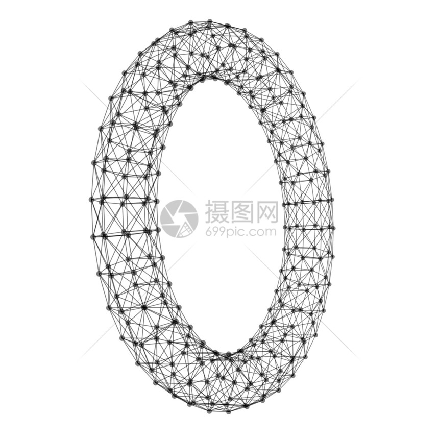 电线环云计算和全球网络连接线以及白背景未来技术概念领域3d抽象图形设计解图片