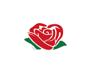 玫瑰标志玫瑰花贴模板图标矢量说明设计背景