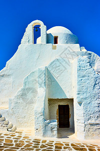 希腊密科诺斯岛白帕拉波提亚尼教堂高清图片
