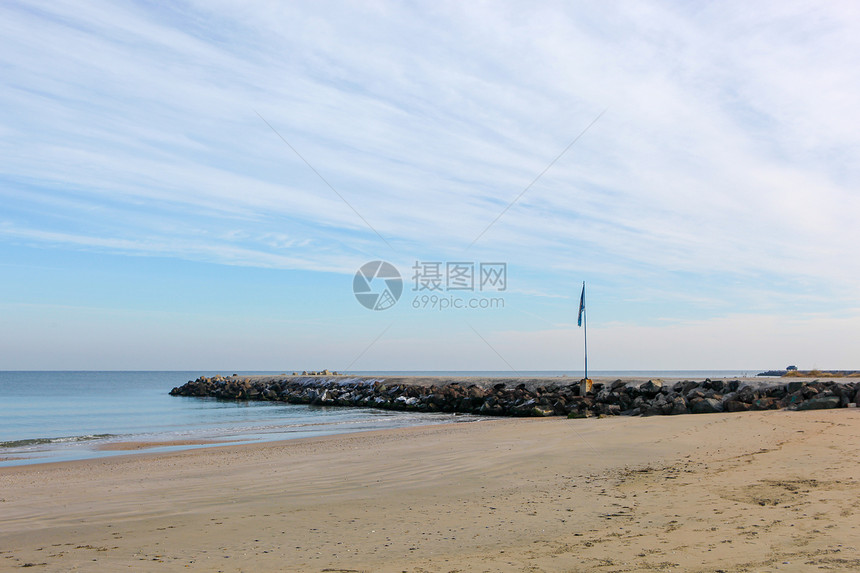 保加利亚波莫里美丽的海滩和不可思议的海图片