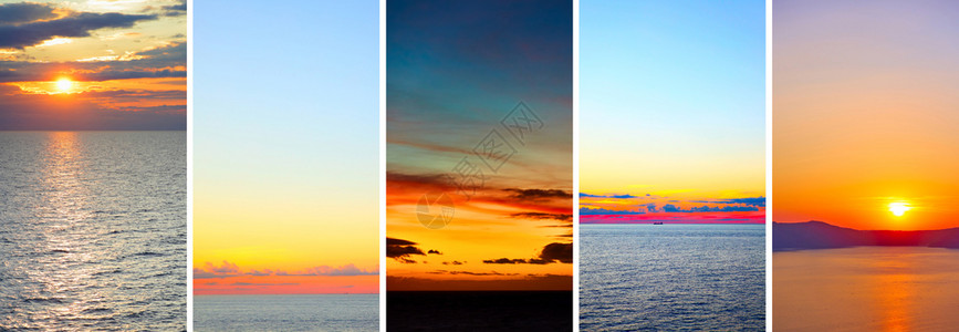 海面上美丽的日落一套智能手机HD169屏幕壁纸图片
