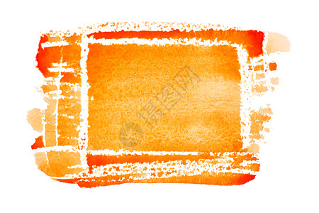 橙色手画矩形带有文字空间的表达背景图片