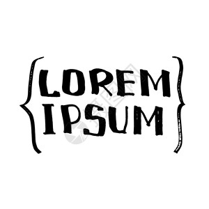 LoremIpcum样本文T恤衫或海报的字母漫画设计图片