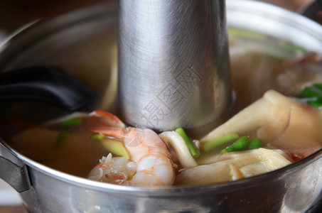 龙虾亚洲辣汤泰国菜食叫TomYumKung图片