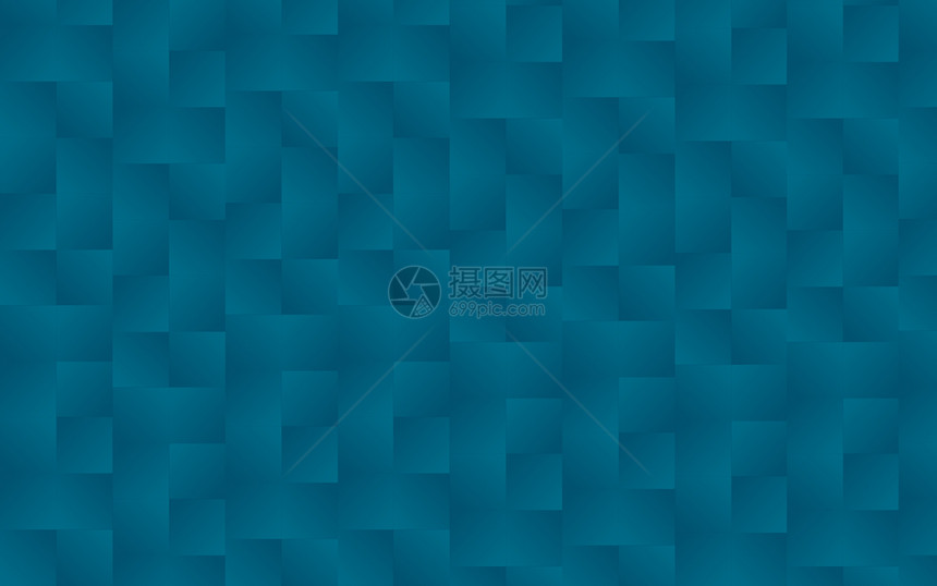 蓝色平方瓷砖图案背景3D介面图片