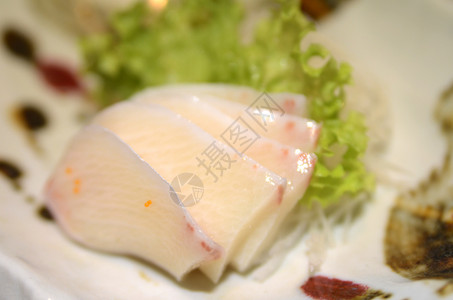 日食本菜小片哈马齐沙希米也称为黄尾巴沙希米图片
