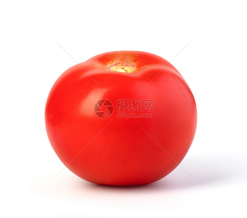 白背景孤立的西红柿樱桃图片