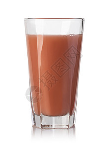 红色杯子素材白色背景的果汁杯子背景