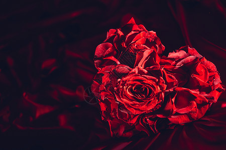 丝绸背景的红玫瑰情人节爱和浪漫的象征丝绸背景的红玫瑰丝绸背景的红玫瑰图片