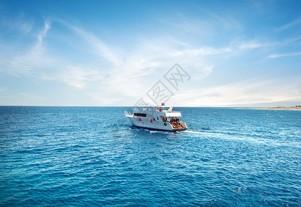 埃及附近的红海游艇高清图片