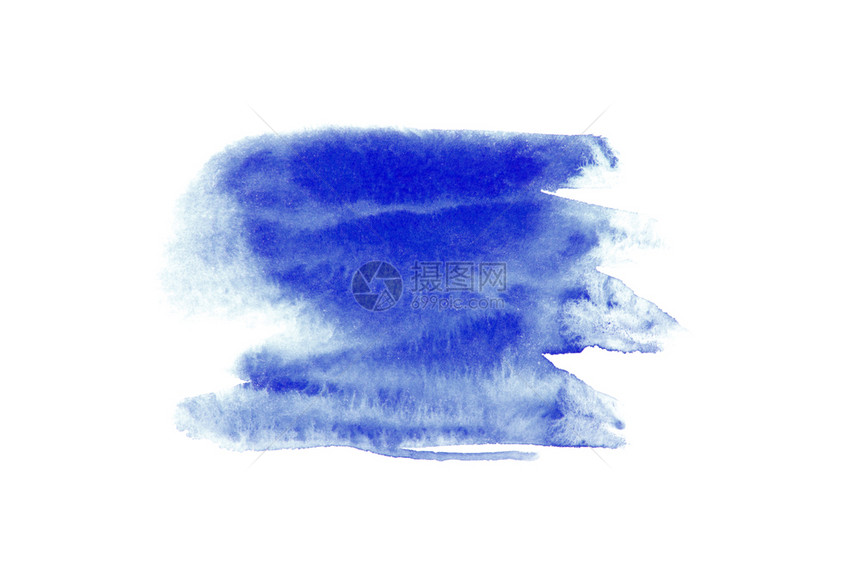 水彩色风格的蓝抽象背景图片