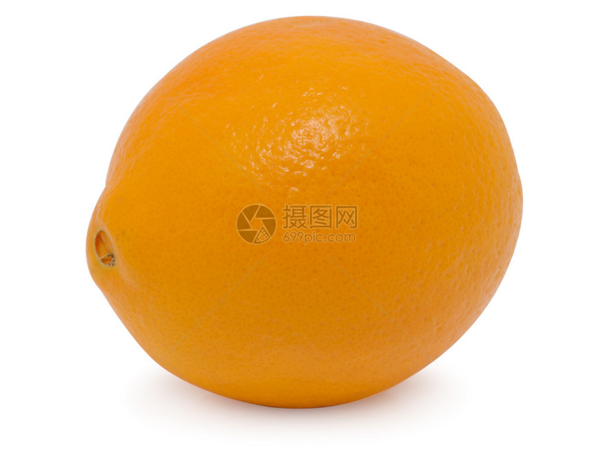 白孤立的橙色水果图片